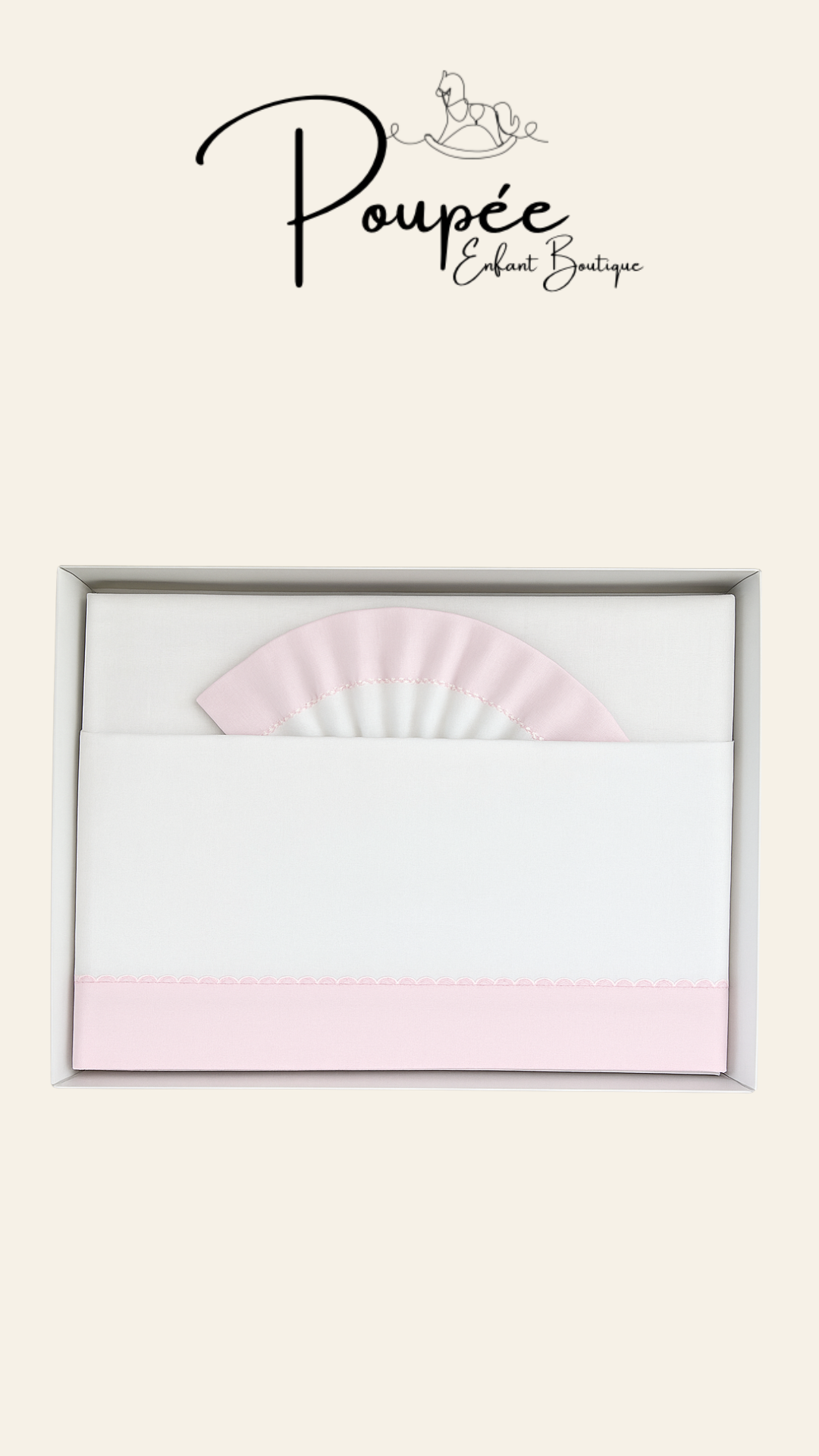 Lenzuolino rosa delicato