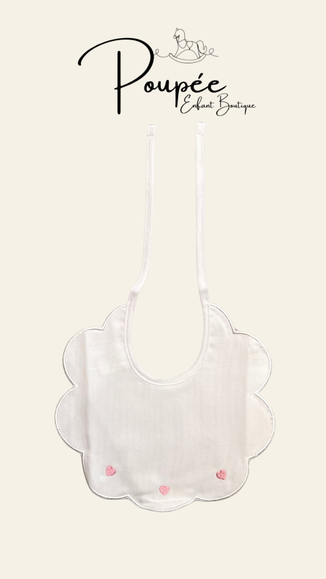 Bavaglino Cuori rosa