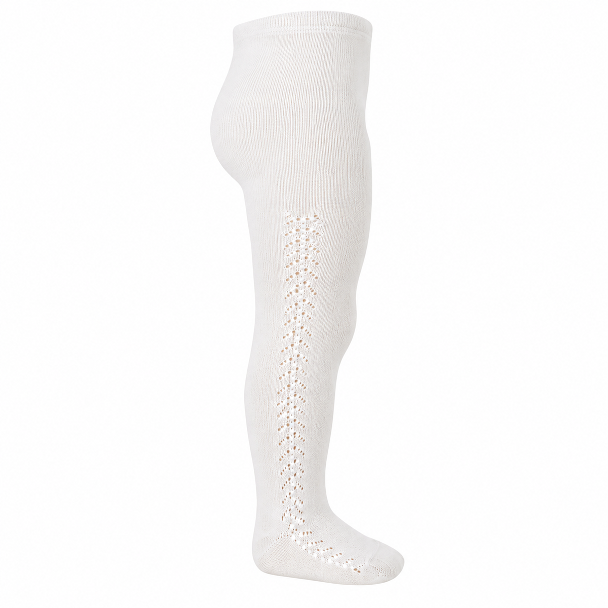 Calzemaglia traforata bianco
