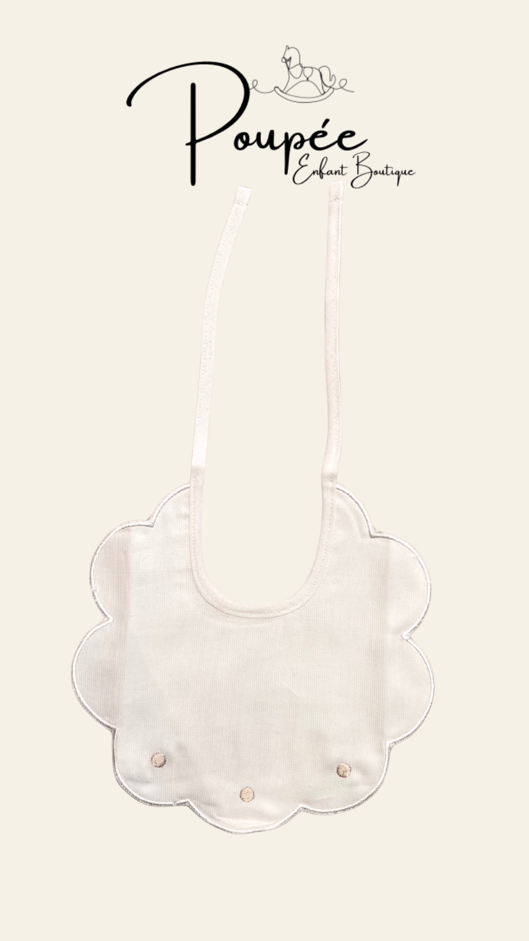 Bavaglino Pois beige