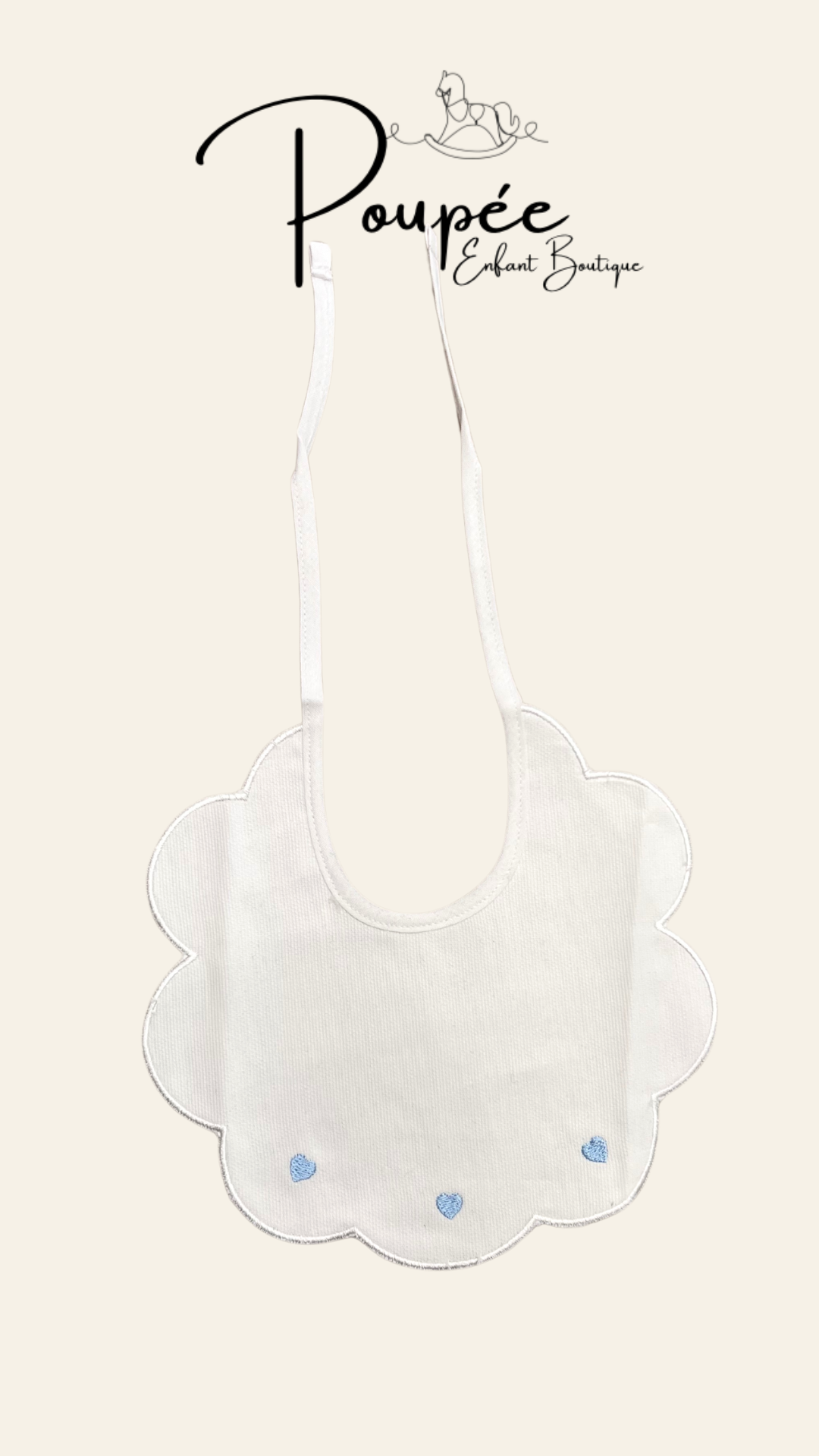 Bavaglino Cuori cielo