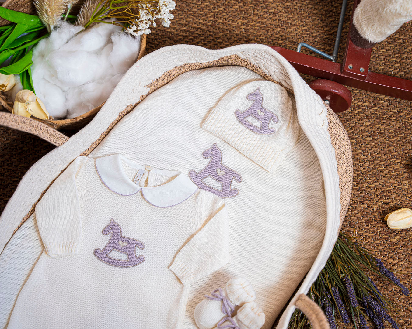 Cavallo a Dondolo lana