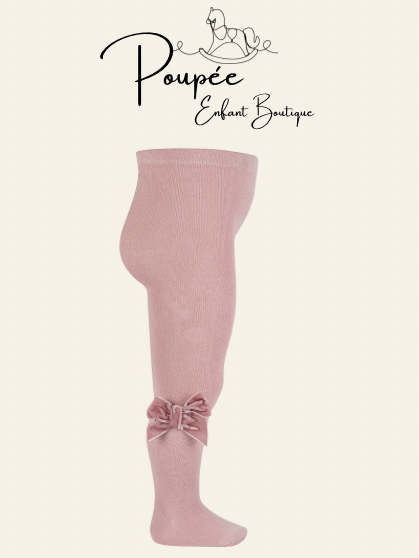 Collant fiocco in velluto