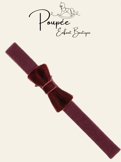 Fascia per capelli bordeaux