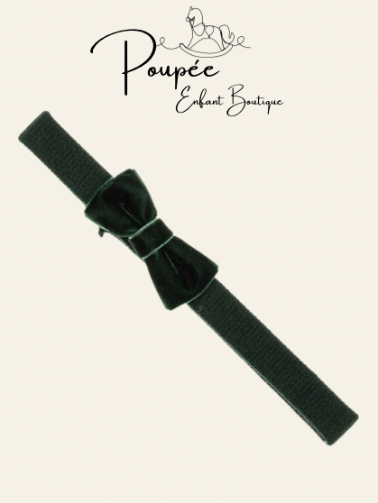 Fascia per capelli verde bosco