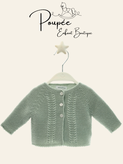 Cardigan musgo