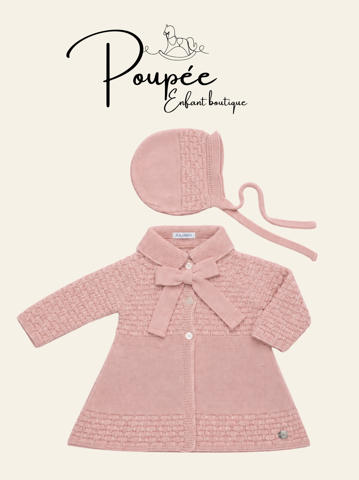 Cappottino arricciato rosa