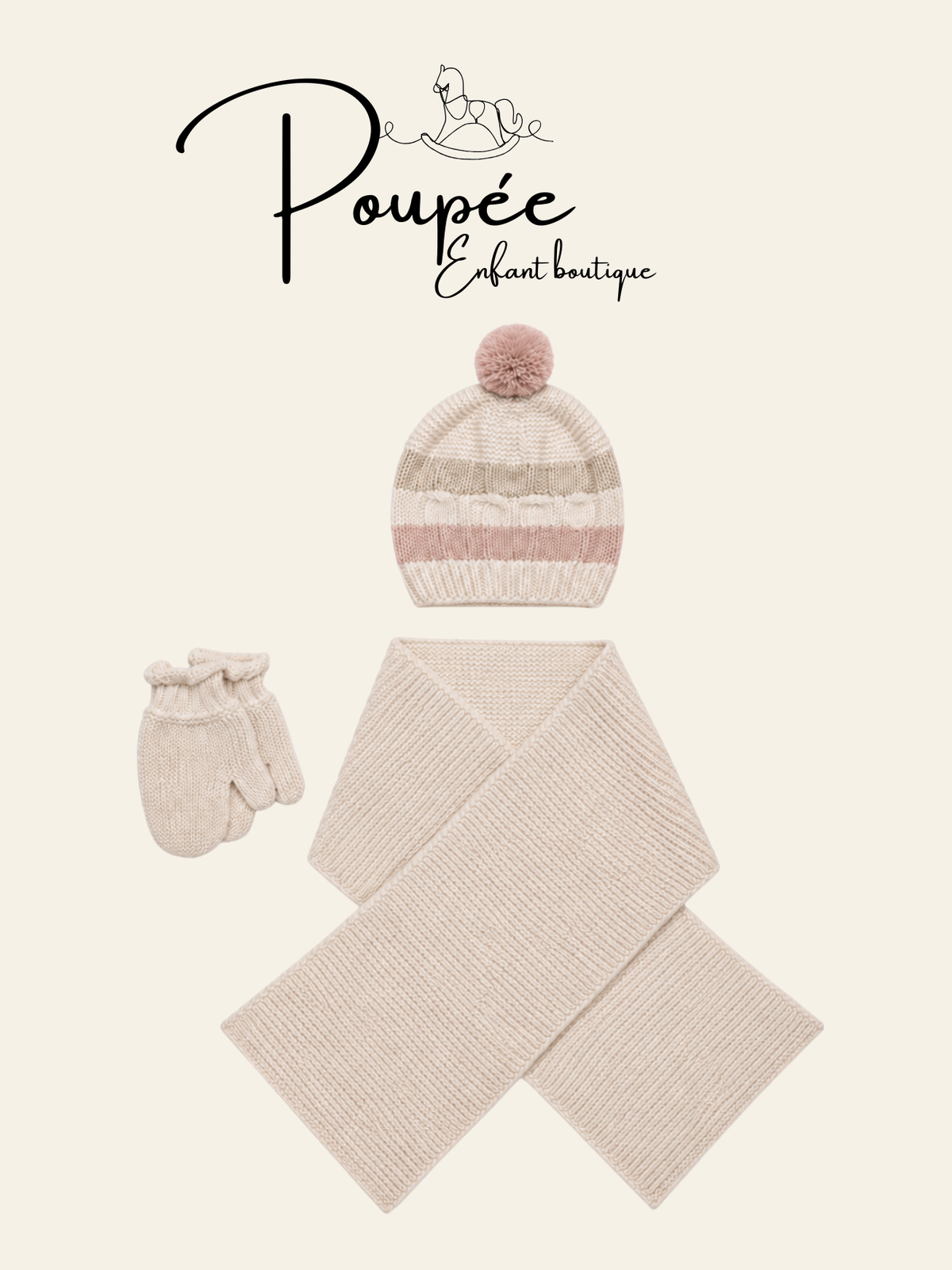 Set sciarpa cappello guantini