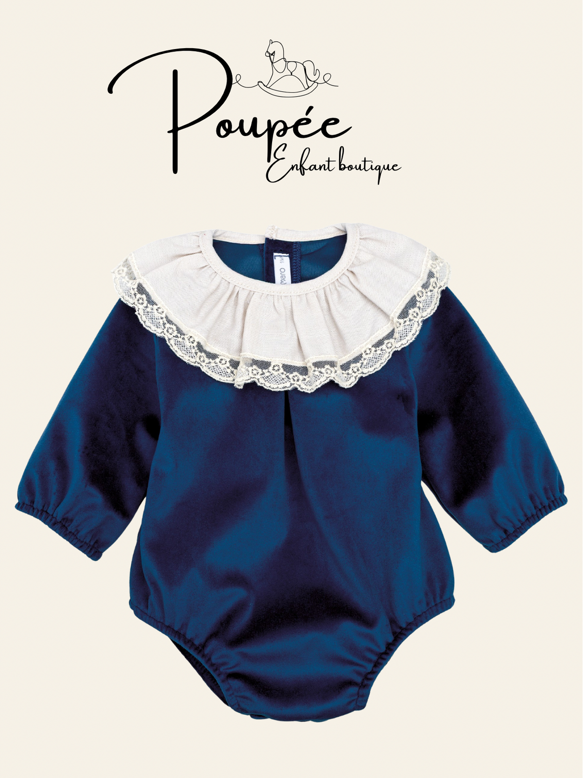 Pagliaccetto velvet blu