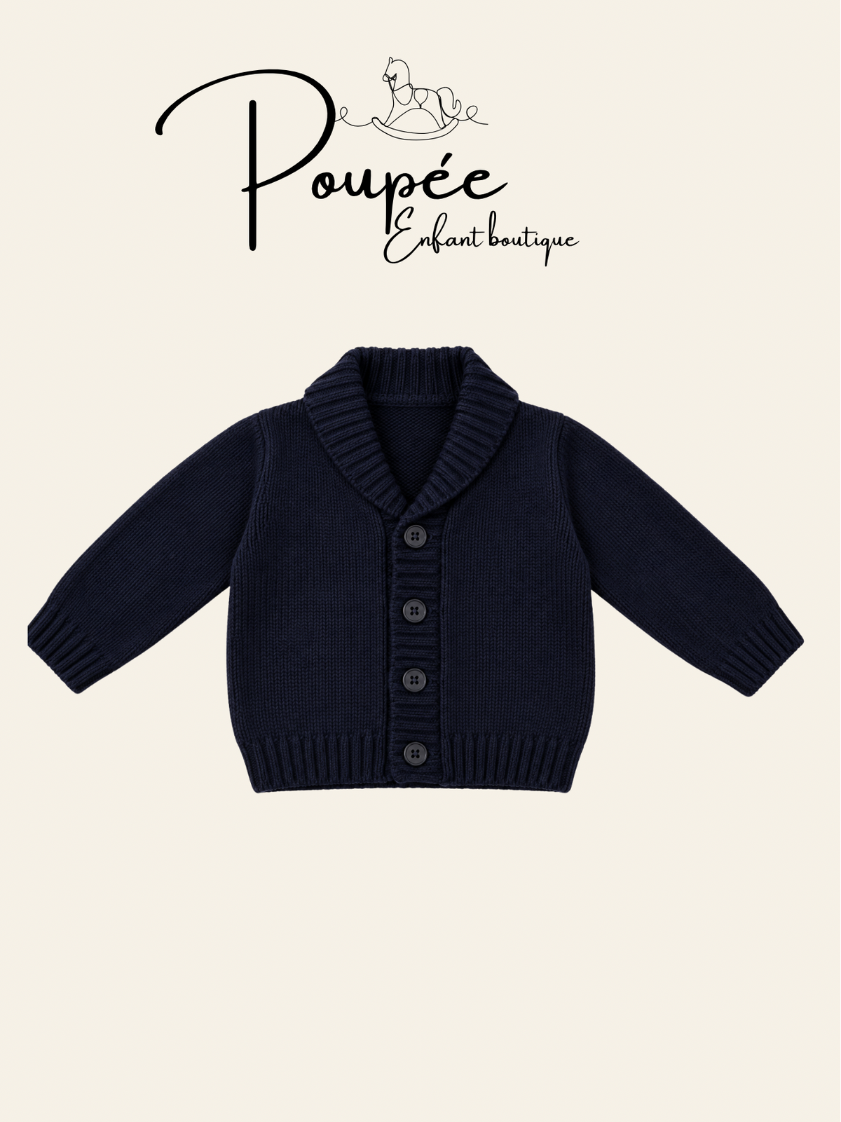 Cardigan collo scialle