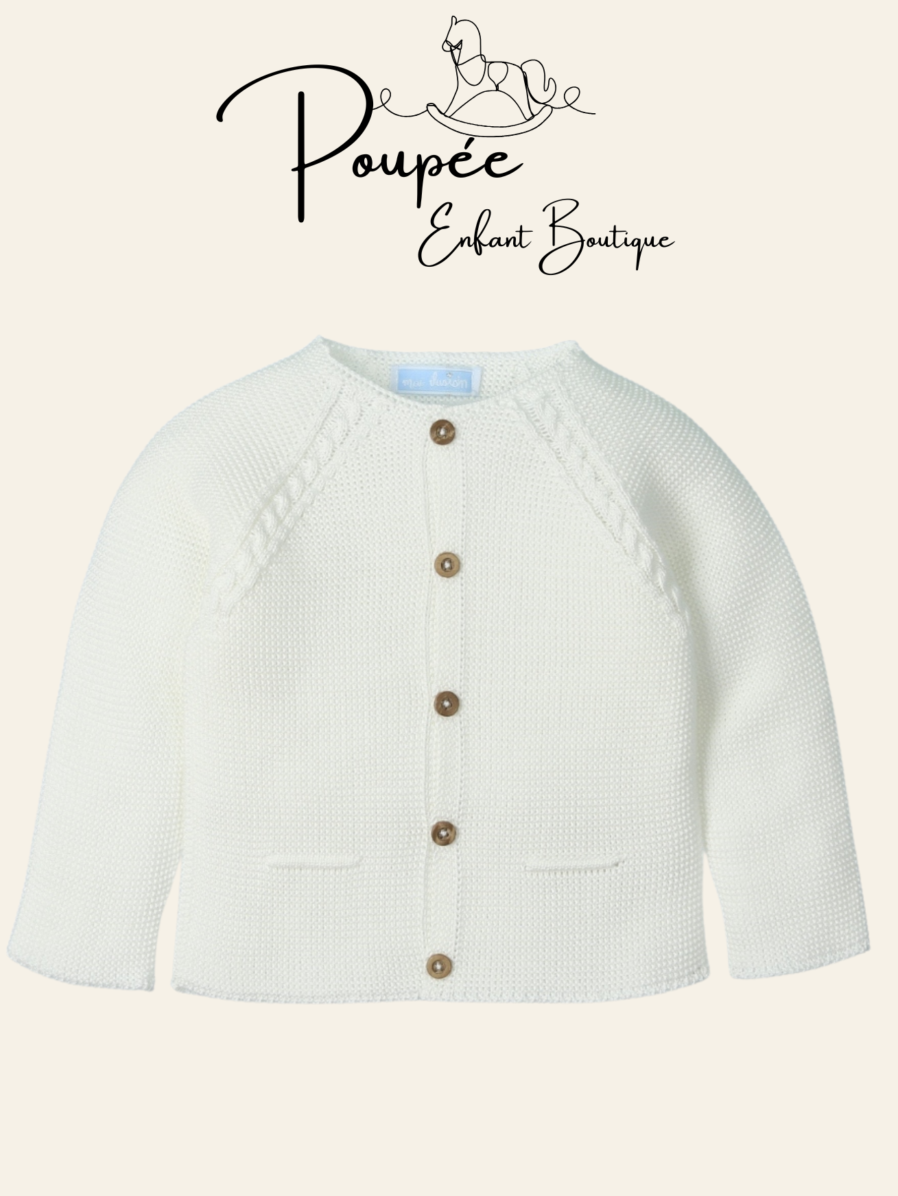 Cardigan essential latte