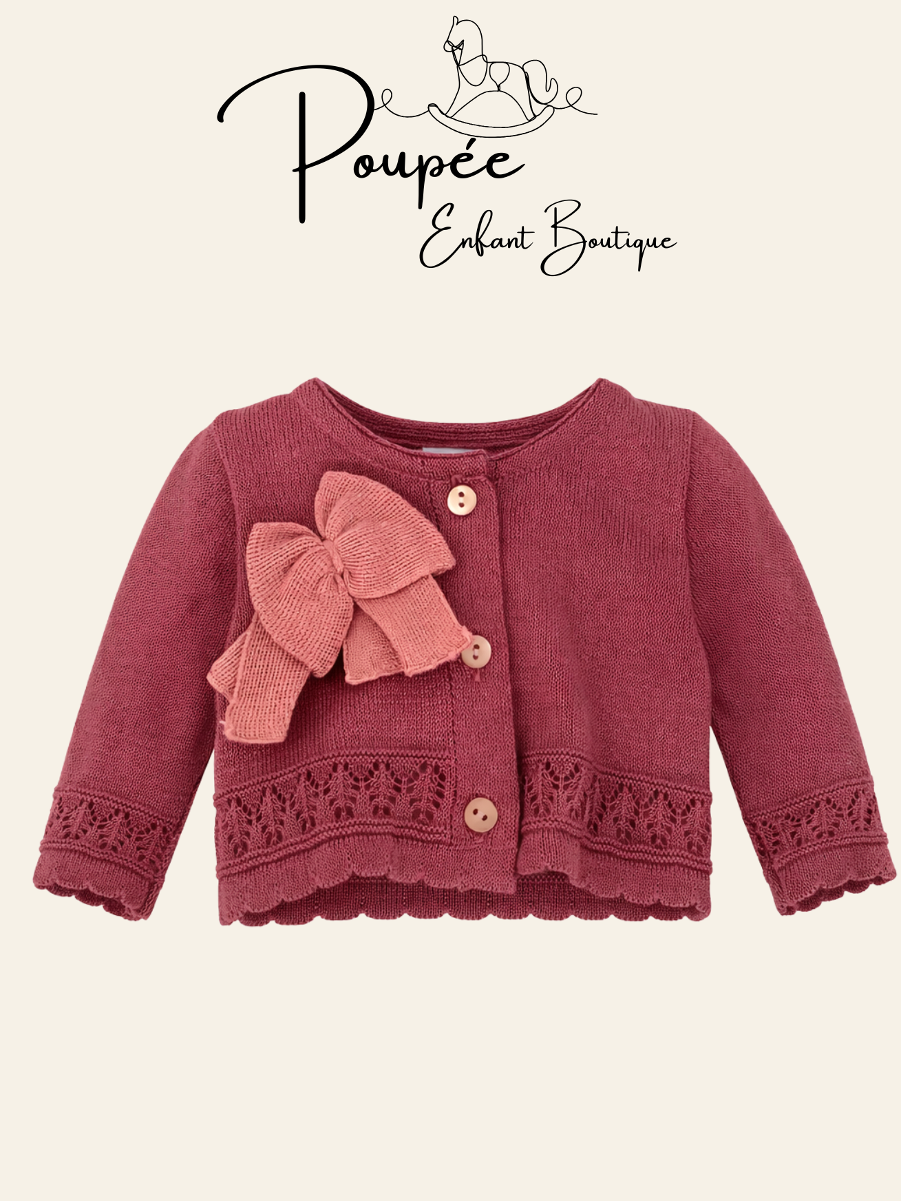 Cardigan rosato