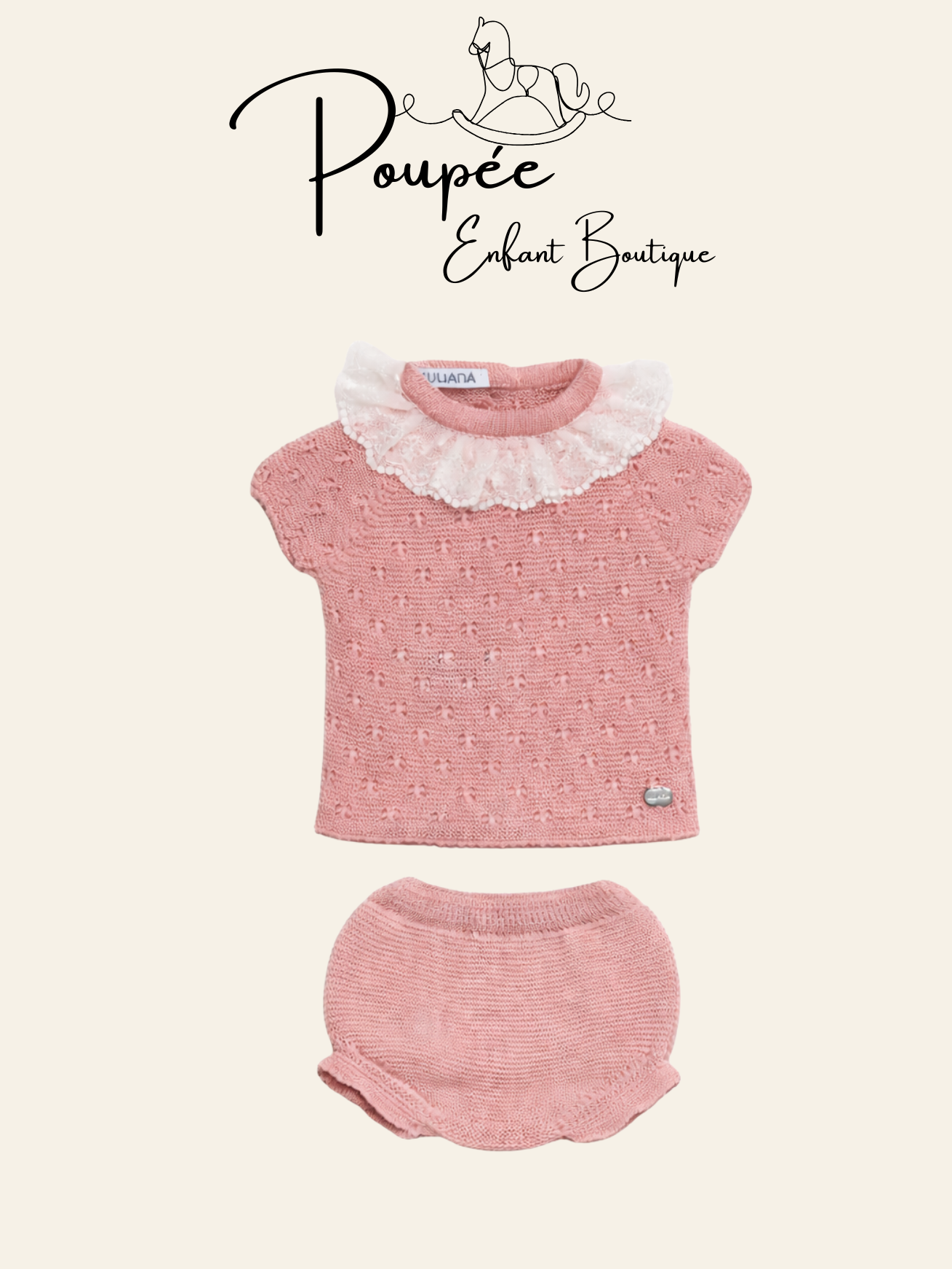 Conjunto rosa empolvado
