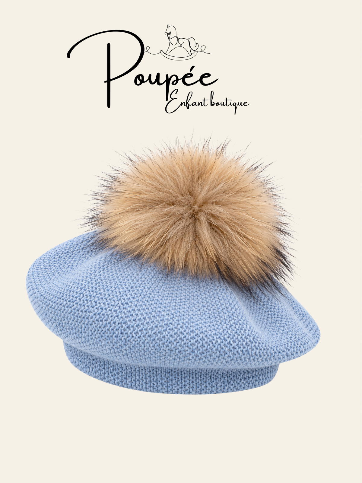 Basco con pompon polvere