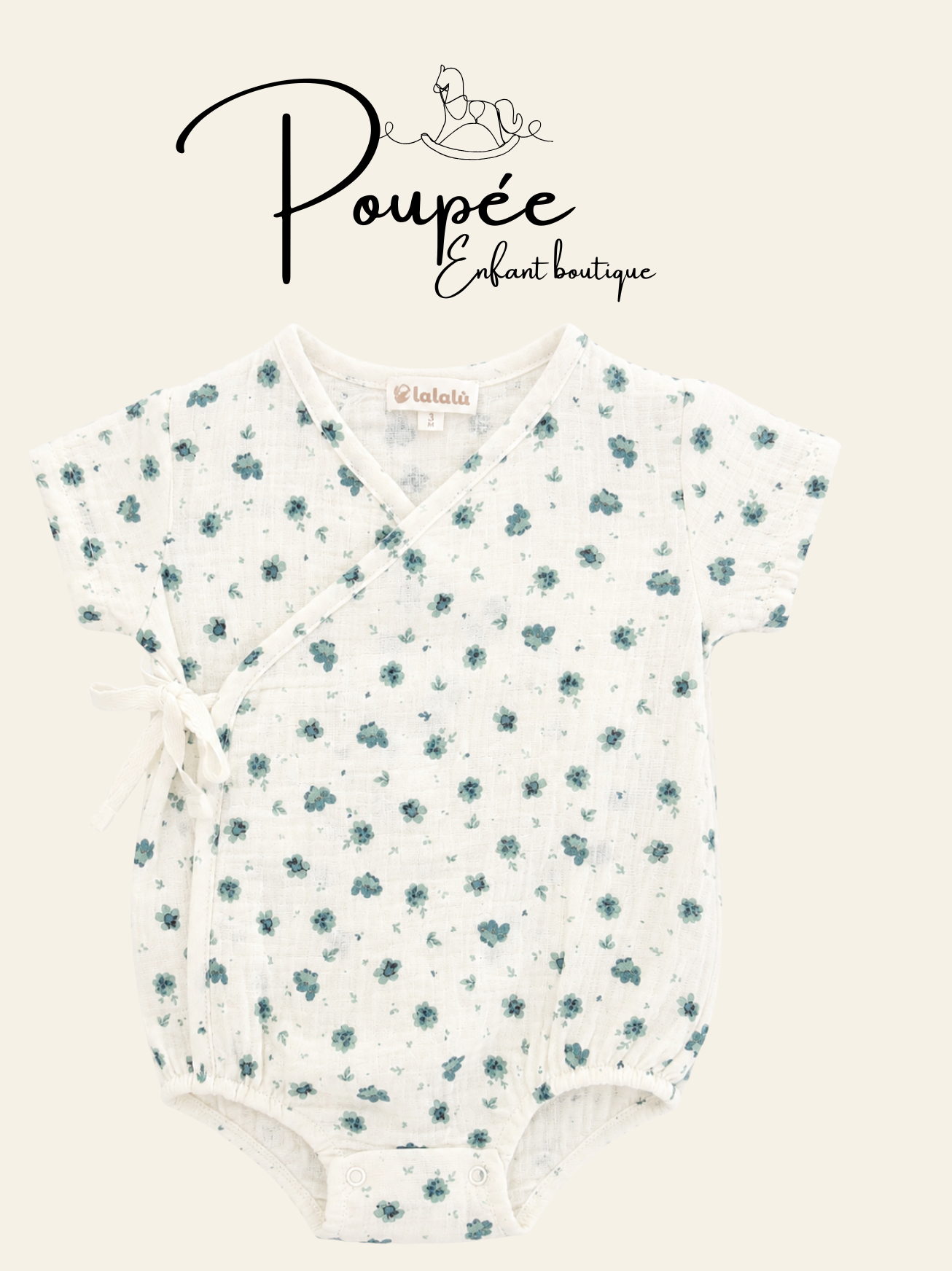Pagliaccetto mussola mint
