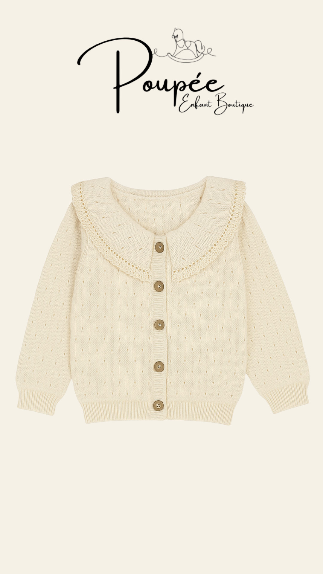Cardigan 501 cream