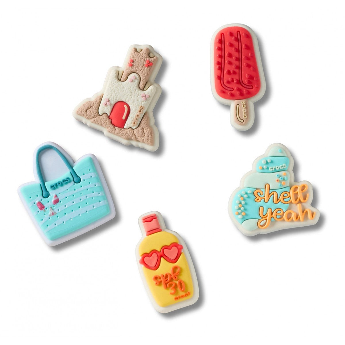 Jibbitz beach– Pack da 5