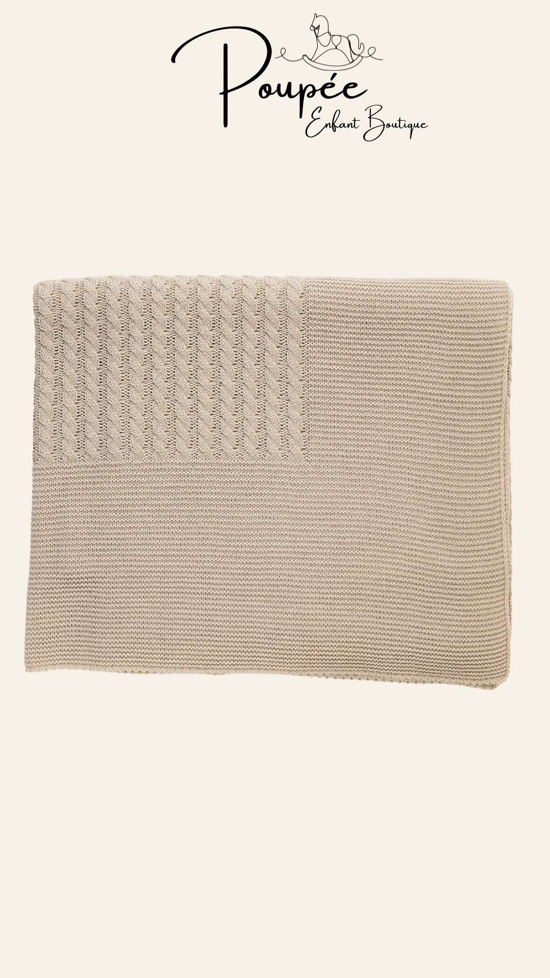 Coperta beige