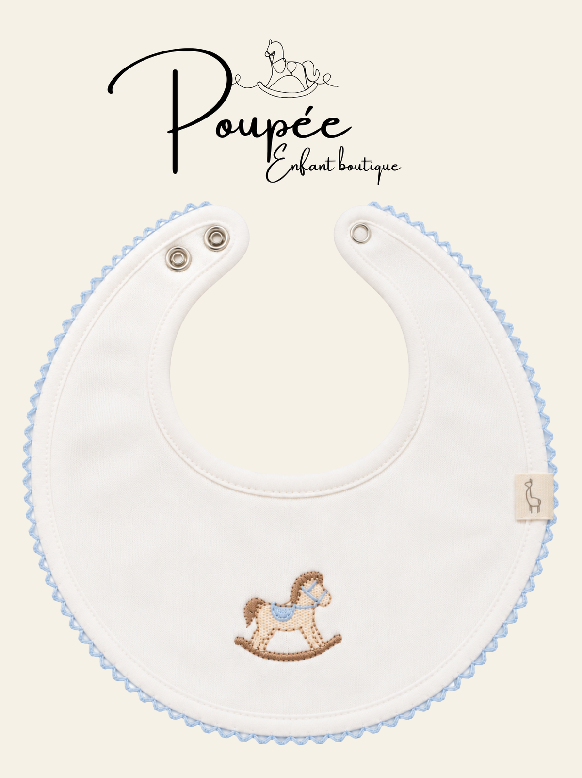 Bavaglino rocking horse cielo