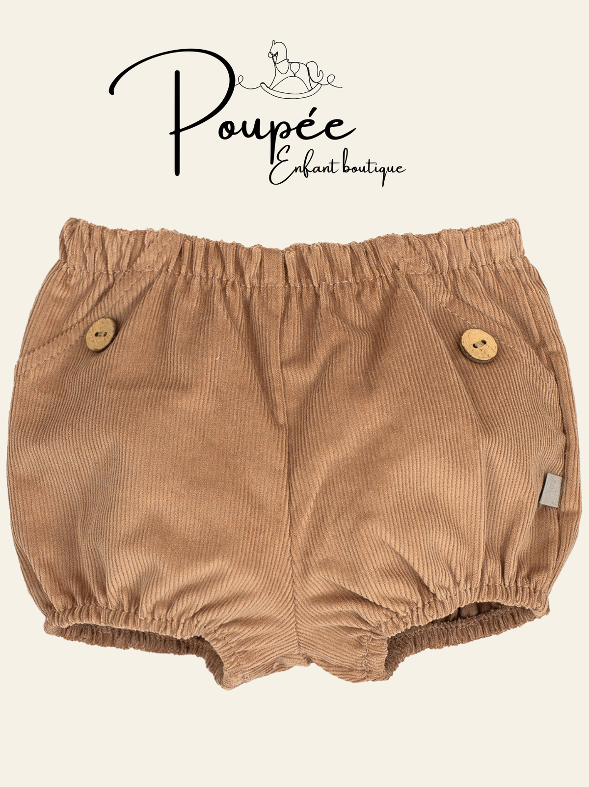 Short velluto nocciola