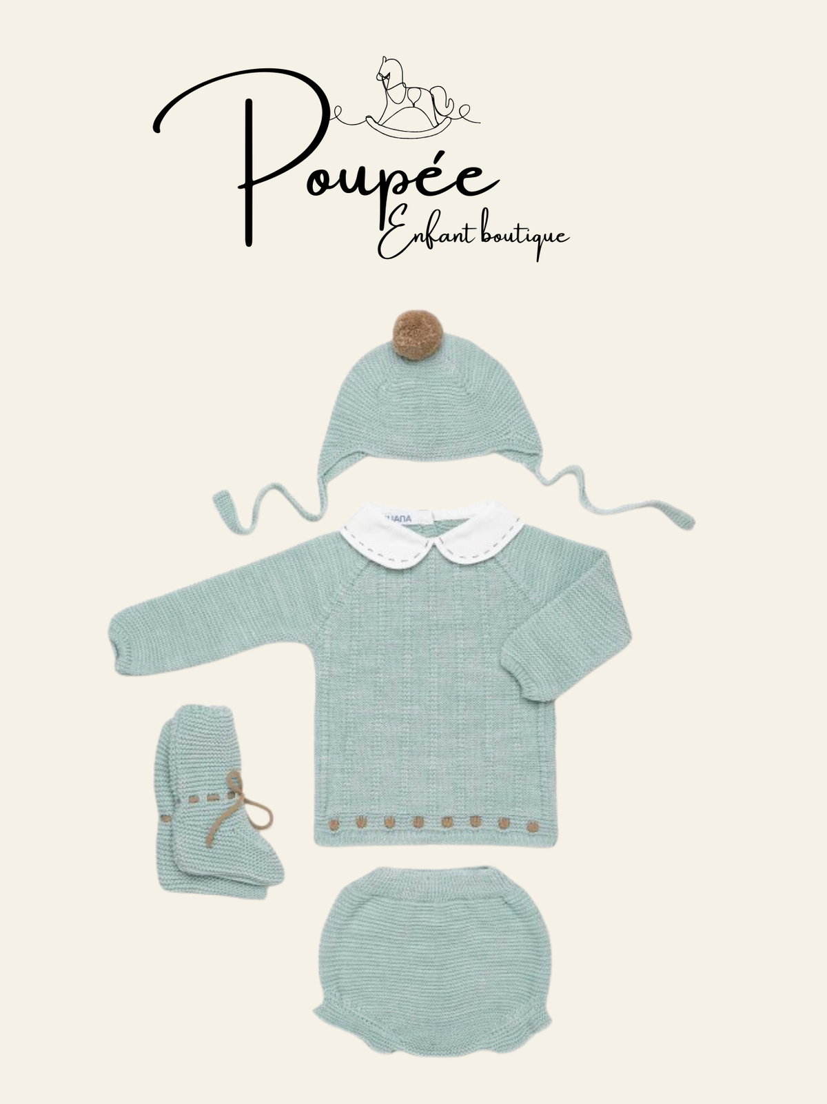 Completo 4pz verde menta