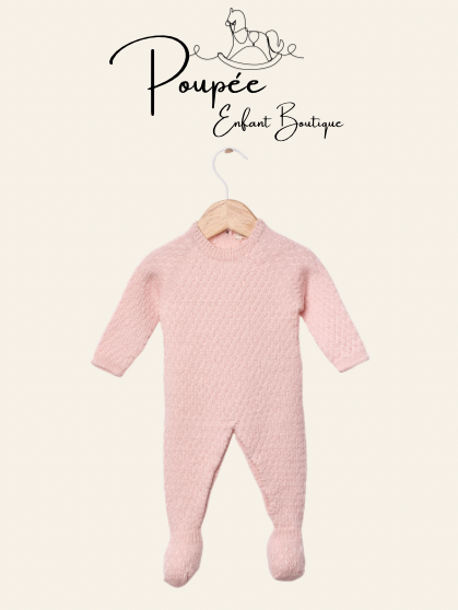 Tutina in lana merino soft pink