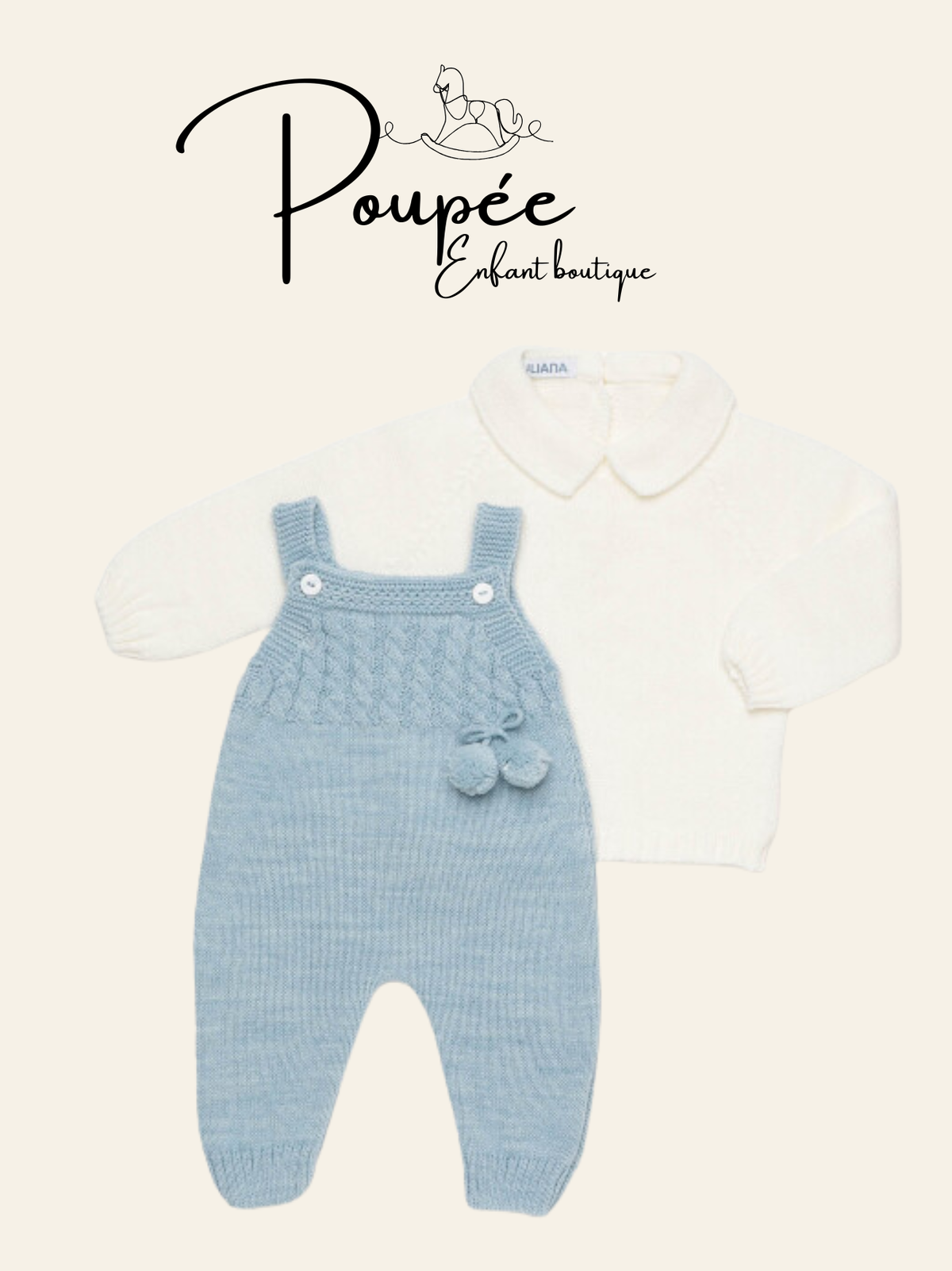 Salopette e polo in maglia