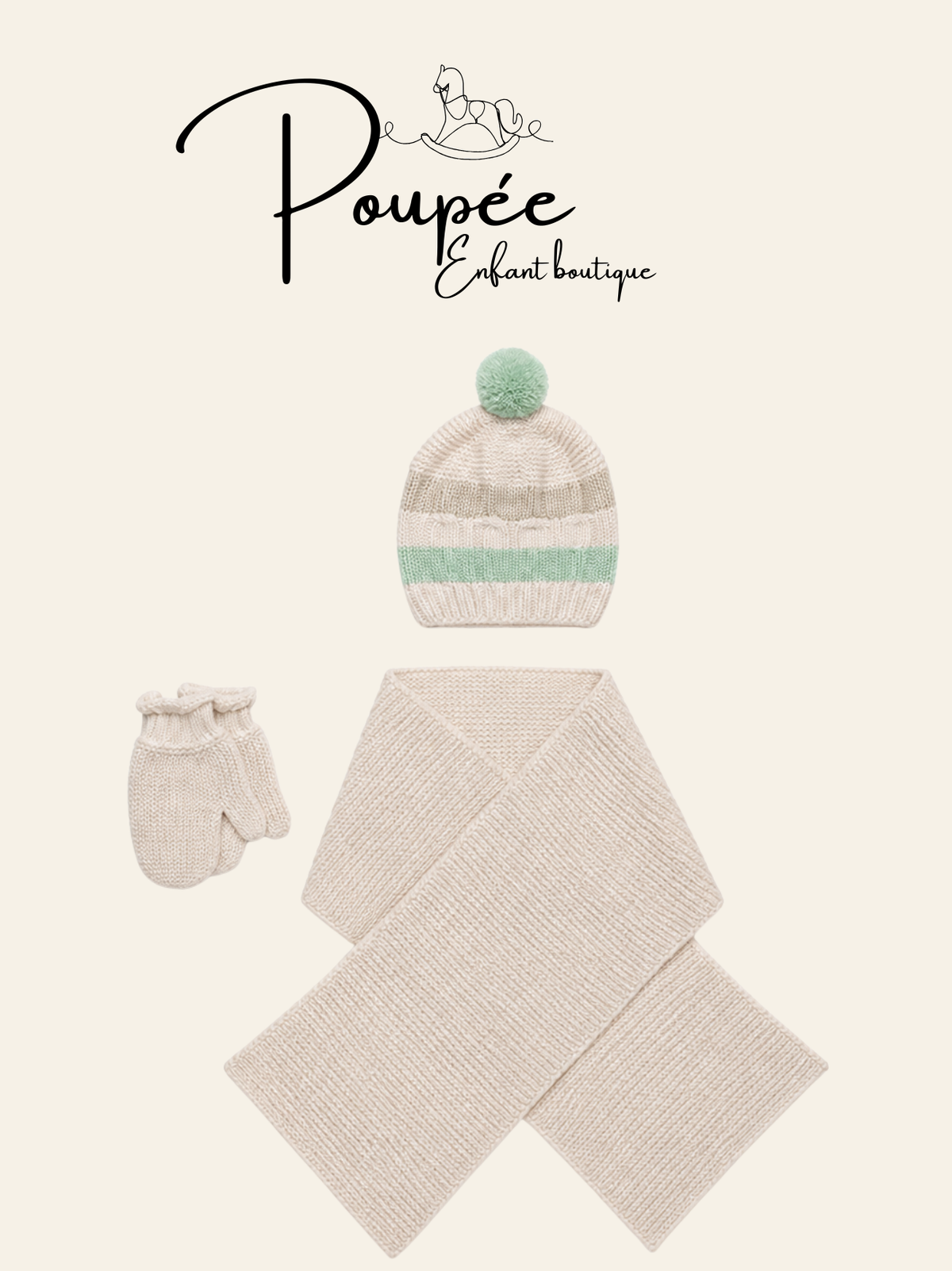 Set sciarpa cappello guantini