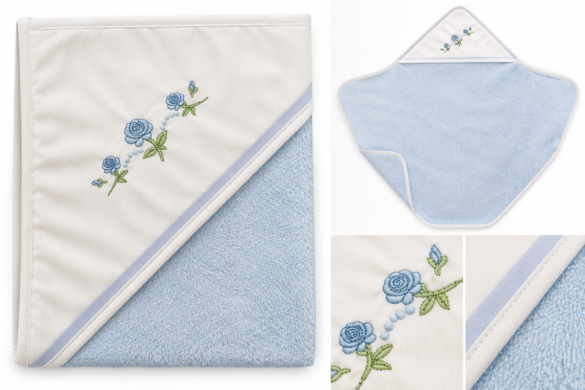 Accappatoio rose cielo