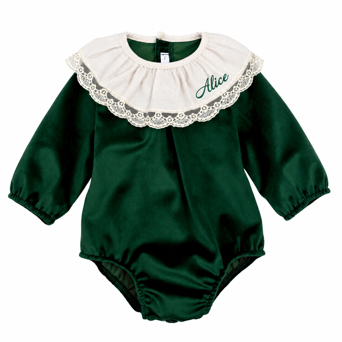 Pagliaccetto velvet verde