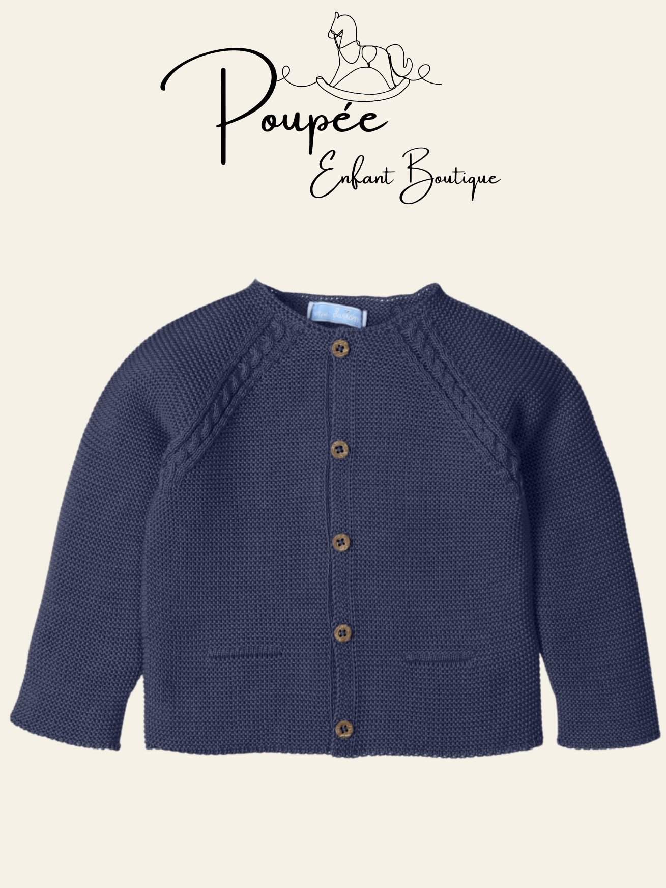 Cardigan essential marino
