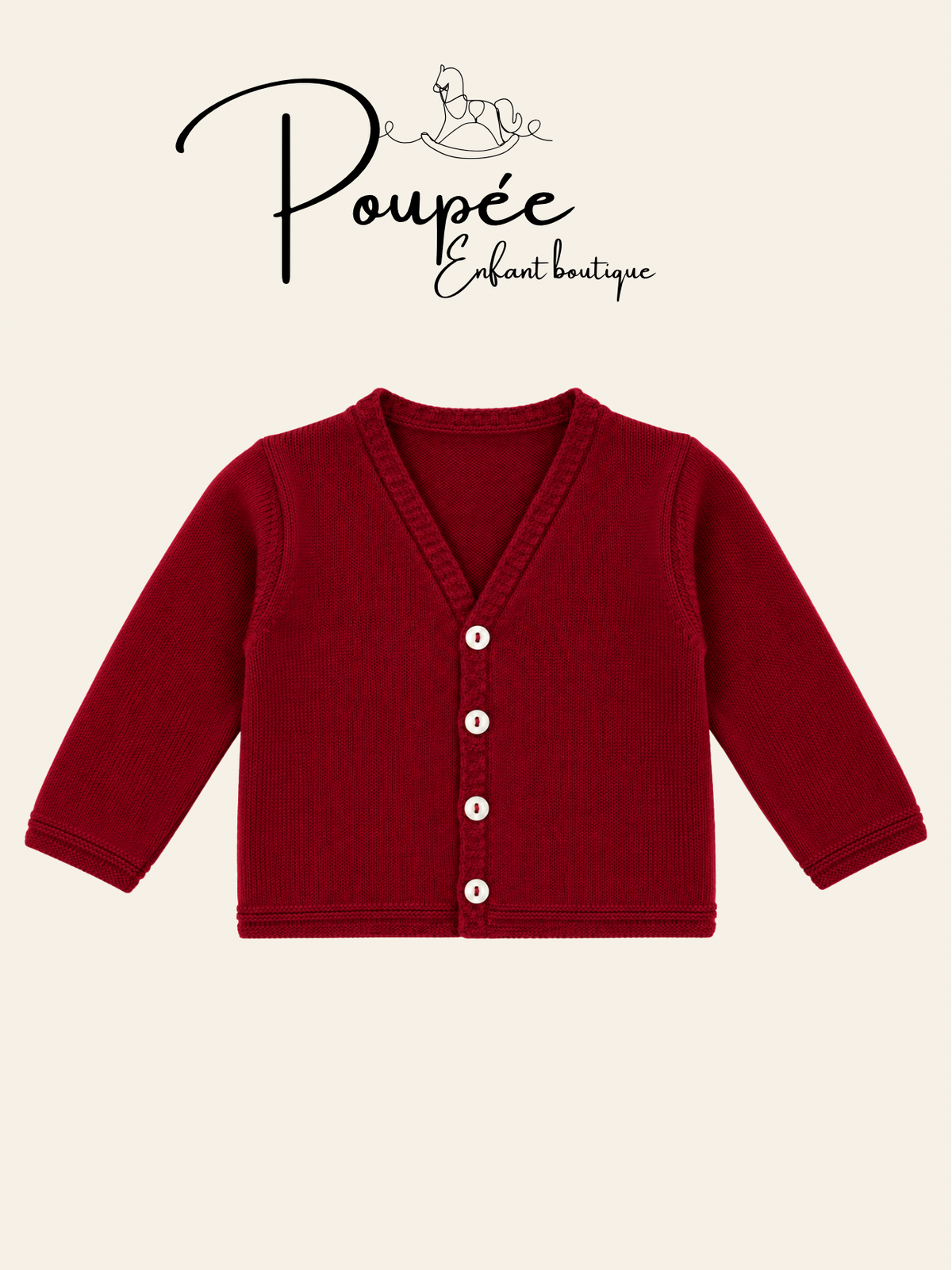 Cardigan granata
